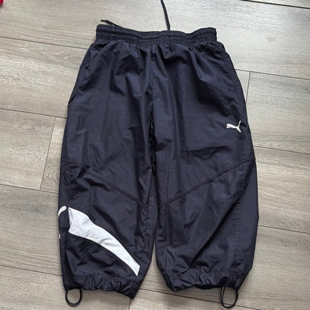 MM310 Puma Black Track Pants with White Accents